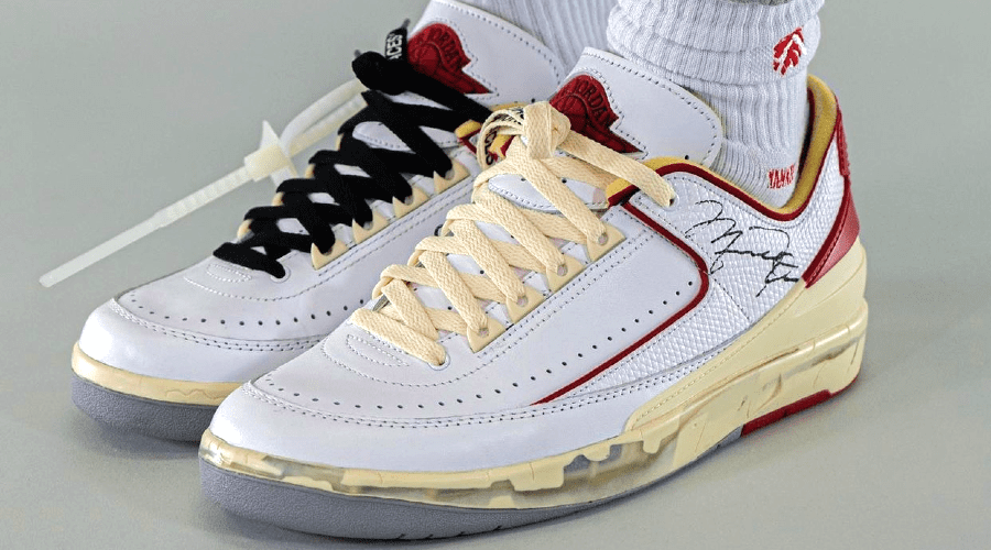 Jordan 2 best sale low white red