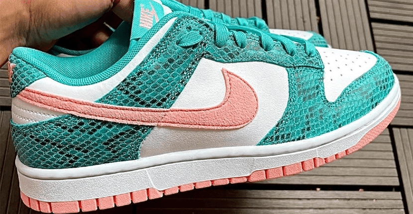 First Look: Nike Dunk Low “Green Snakeskin”