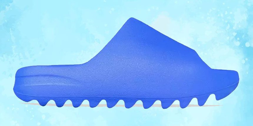 First Look At The Adidas Yeezy Slide “Azure Blue”