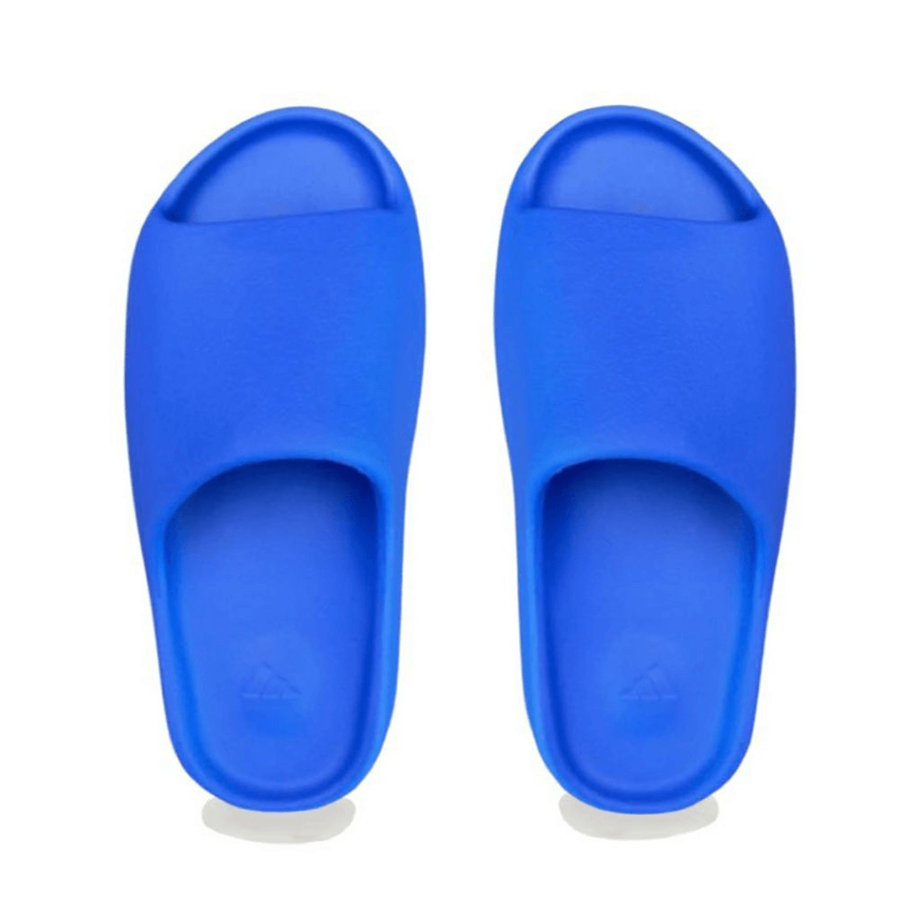 First Look At The Adidas Yeezy Slide "Azure Blue" Captain Creps
