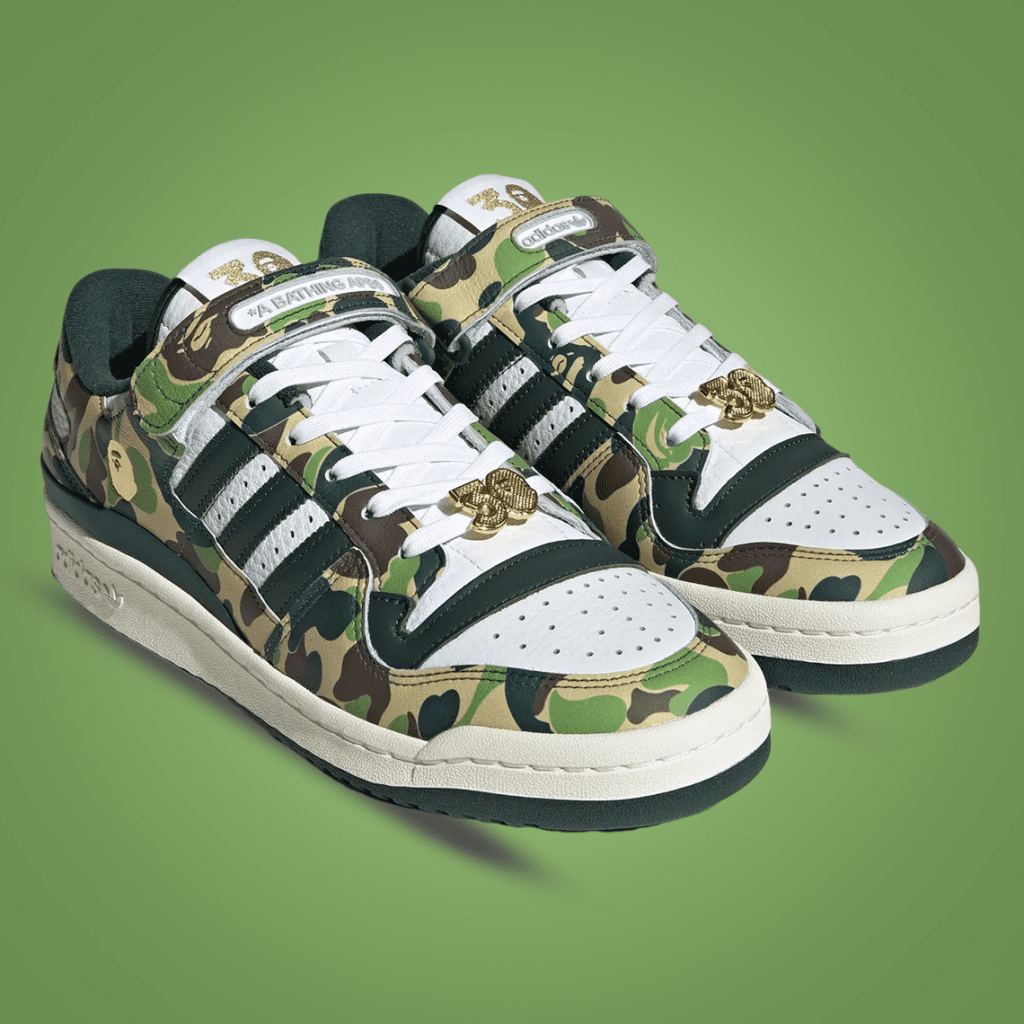 BAPE x adidas Forum Low 84 30th Anniversary "Green Camo" ID4771