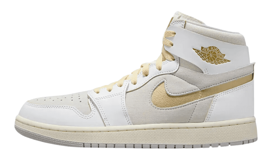 Air Jordan 1 High Zoom CMFT 2 White Grey Gold DV1307-107