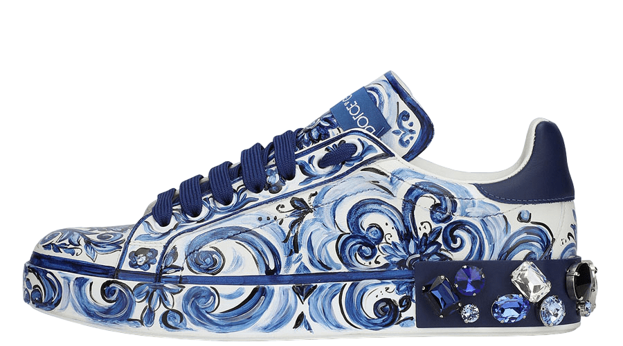 WMNS Dolce & Gabbana Calfskin Portofino Sneakers 