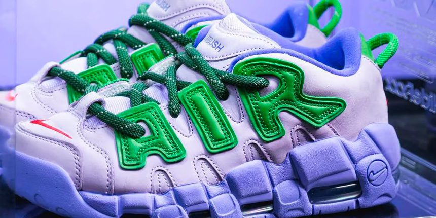 Get Up Close With the AMBUSH x Nike Air More Uptempo Low "Lilac