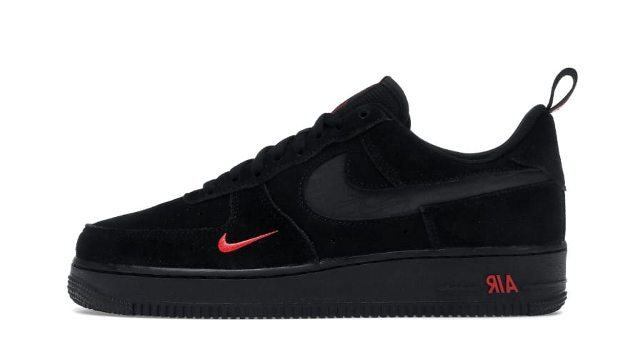 Nike Air Force 1 07 LV8 Reflective Swoosh Black Crimson DZ4514 001 Where to Buy Info