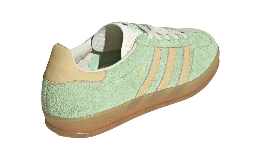 An adidas Gazelle Indoor Green Spark Appears