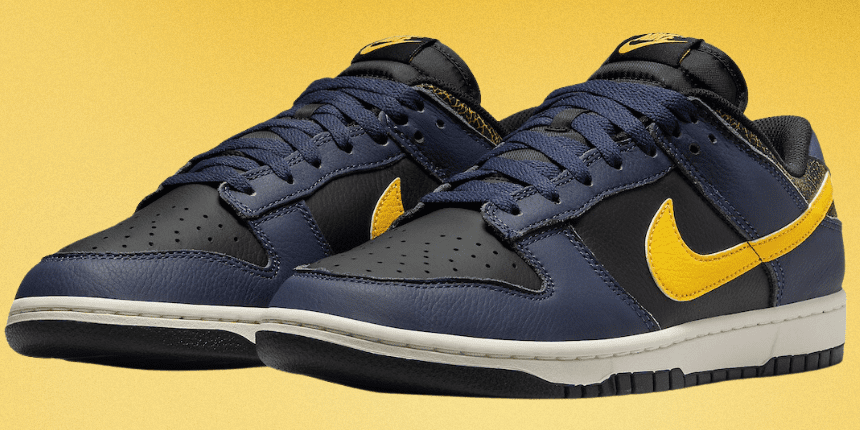 The Nike Dunk Low Vintage “Michigan” Looks Like It’s Been Pulled From the Archives
