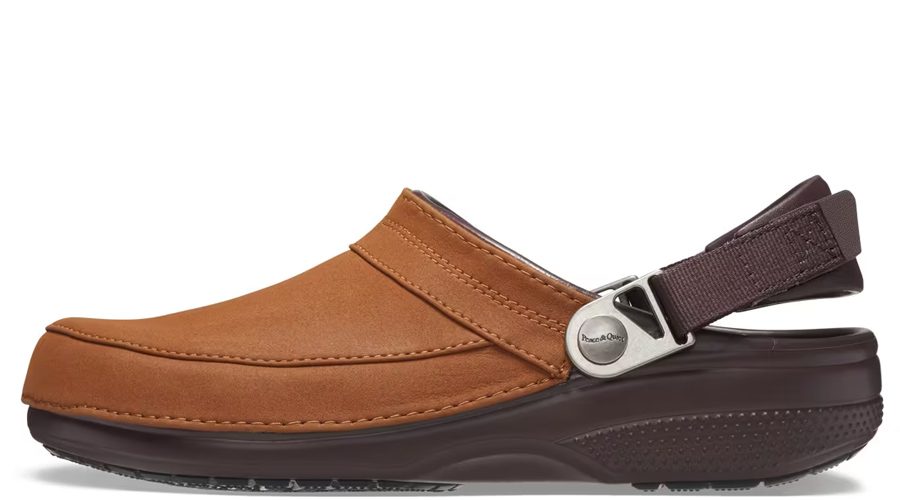 Brown store suede crocs