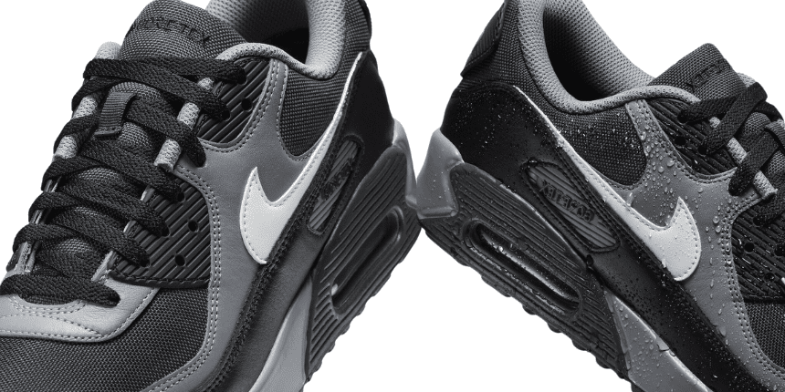 The Nike Air Max 90 Gore-Tex Dark Smoke Grey Black Releases Spring