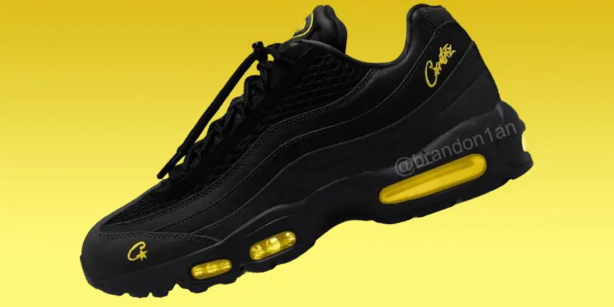 Nike air max 95 black and tour yellow best sale