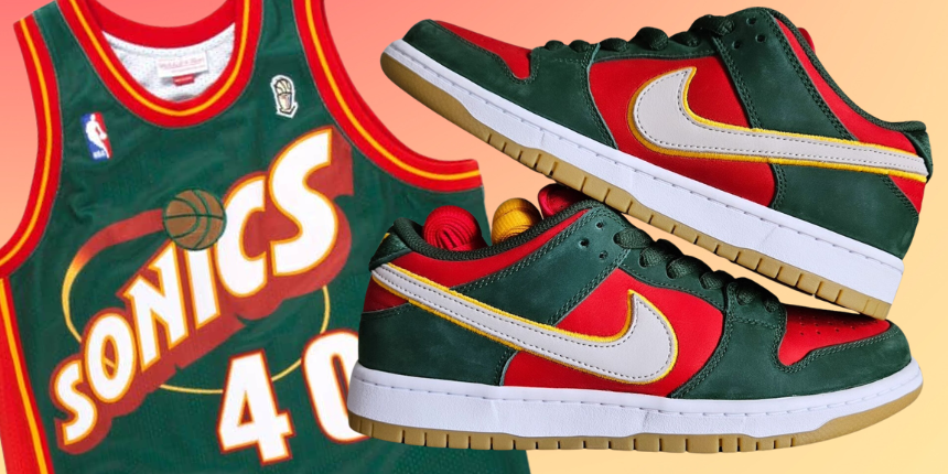 First Look at the Nike SB Dunk Low PRM “Seattle Supersonics”