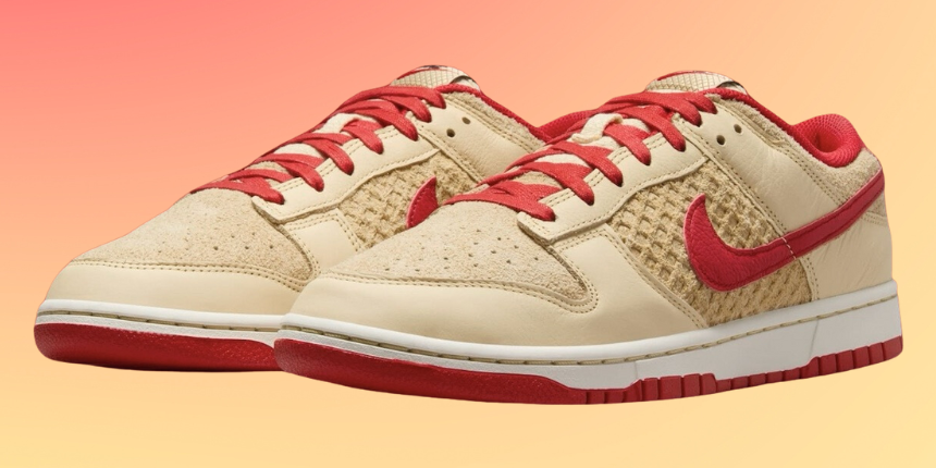 Kick Off Your Day With the Nike Dunk Low “Strawberry Waffle”