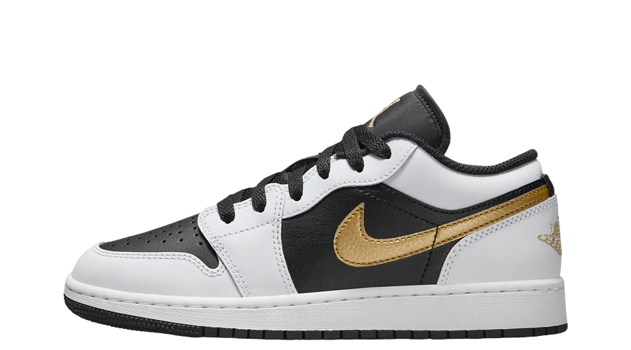 Air jordan 1 low gold black hotsell