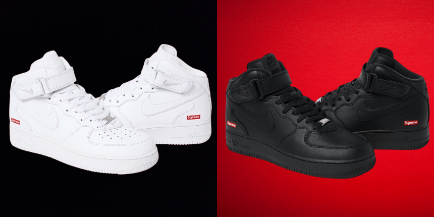 First Look at the Supreme x Nike Air Force 1 Mid