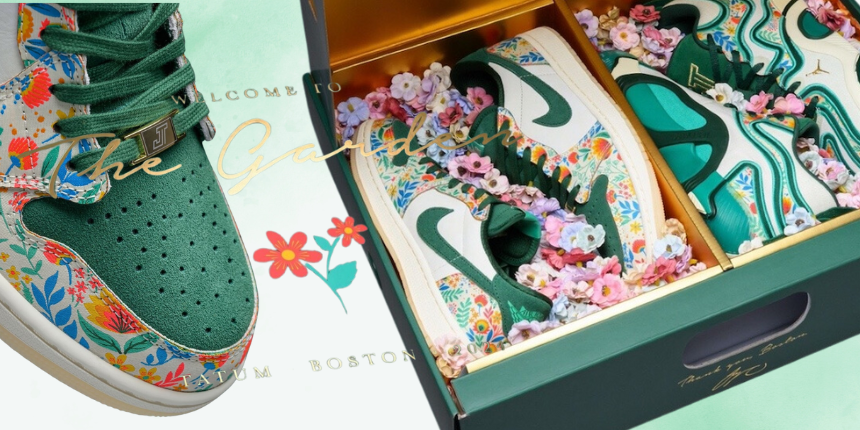 The Air Jordan 1 Low “Welcome to the Garden” Gives Jayson Tatum His Flowers