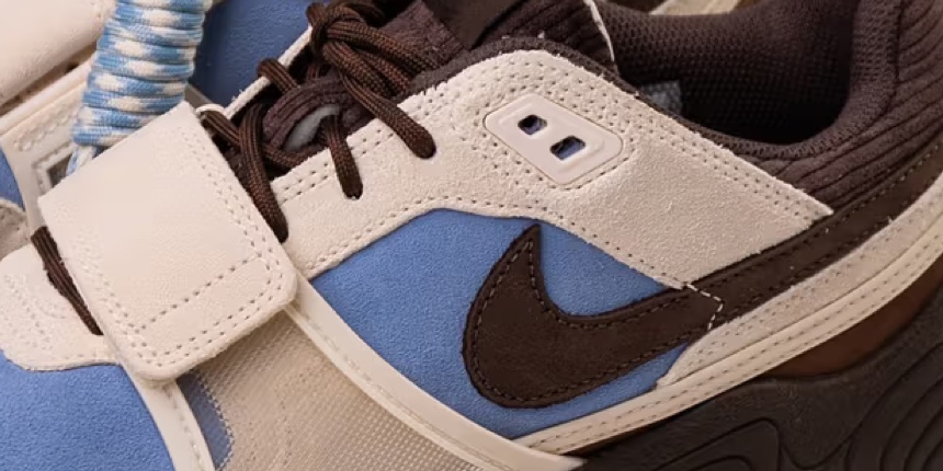 Get Up Close With the Travis Scott x Nike Zoom Field Jaxx “Leche Blue”