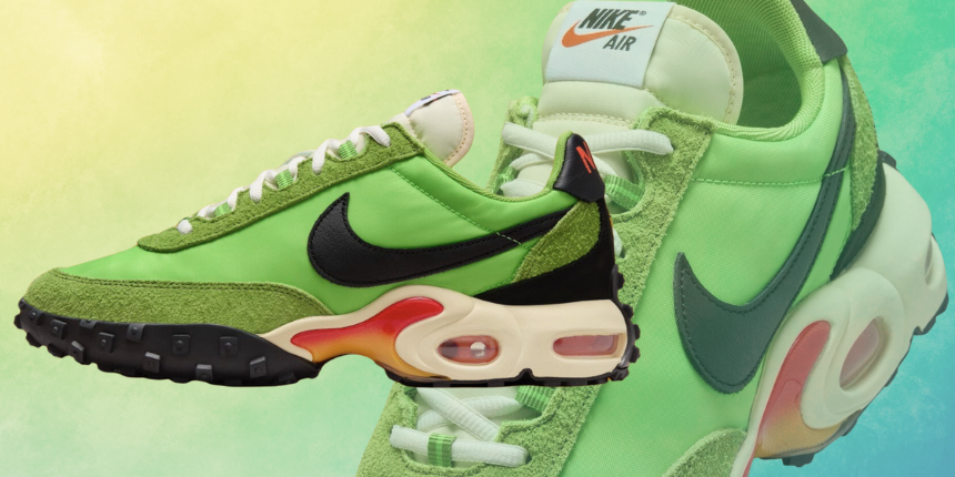 The Nike Air Max Waffle “Action Green” is a Magnificent Mash-Up