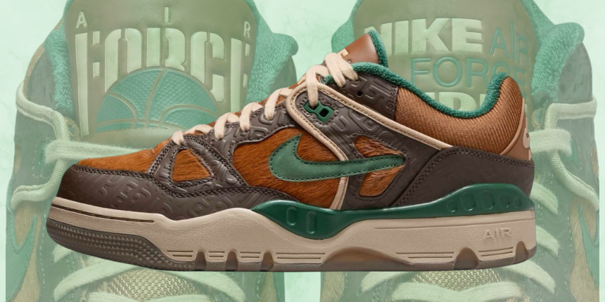 First Look at the Nigo x Nike Air Force 3 Low “Baroque Brown”