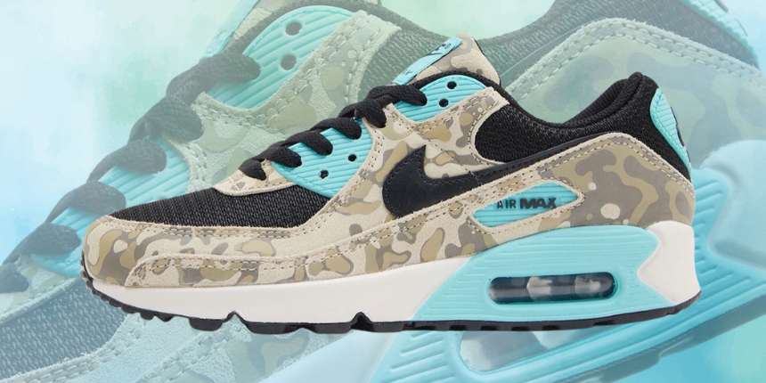 The Nike Air Max 90 “Aurora Green Camo” Stands Out by Blending in