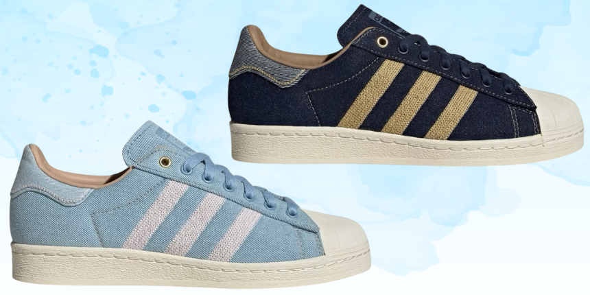 The adidas Superstar 82 “Denim Pack” Loves a Canadian Tuxedo