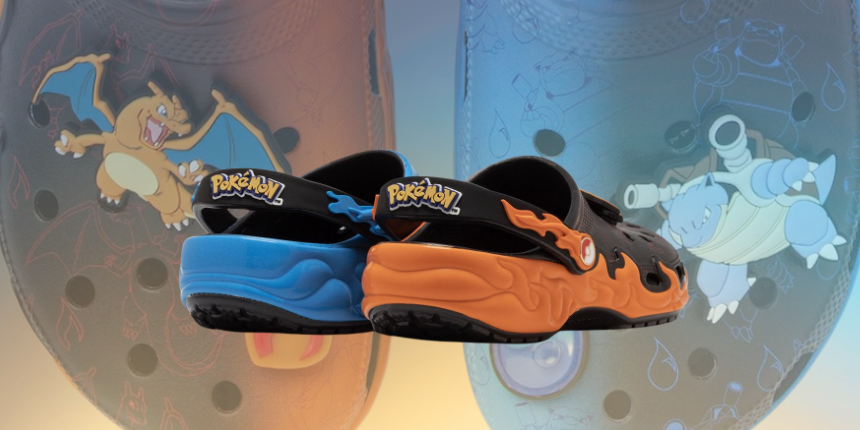 The Pokémon x Crocs Versus Clog “Charizard vs. Blastoise” is Available Now