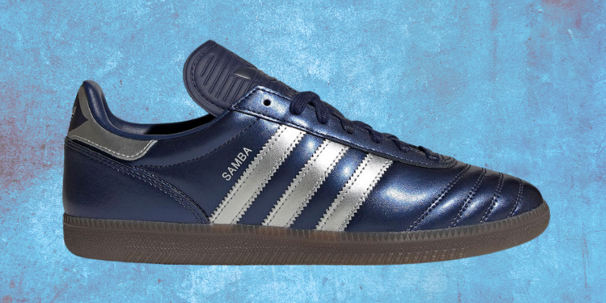 An Official Look at the adidas Samba “Metallic Blue”