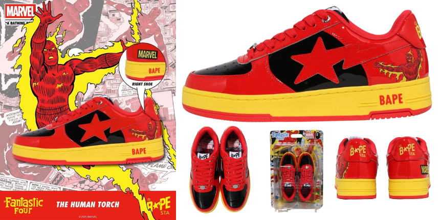 The Marvel x BAPE STA™ “Fantastic Four” 2025 Collection Drops This