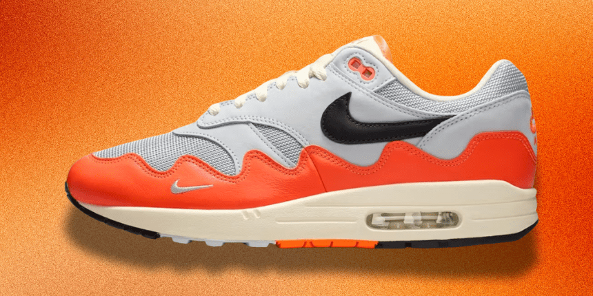 Patta x Nike Air Max 1 Waves “Hyper Crimson” Is Back With That Iconic Mudguard