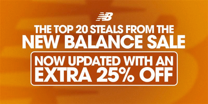 The Top 20 Steals from the New Balance sale, now updated with an EXTRA 25% OFF