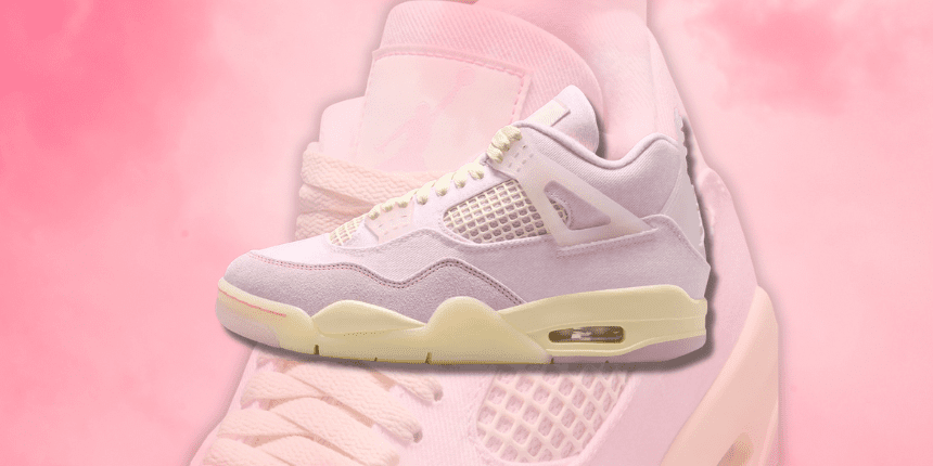 Pink Denim Lands on the Air Jordan 4 “Iced Carmine”