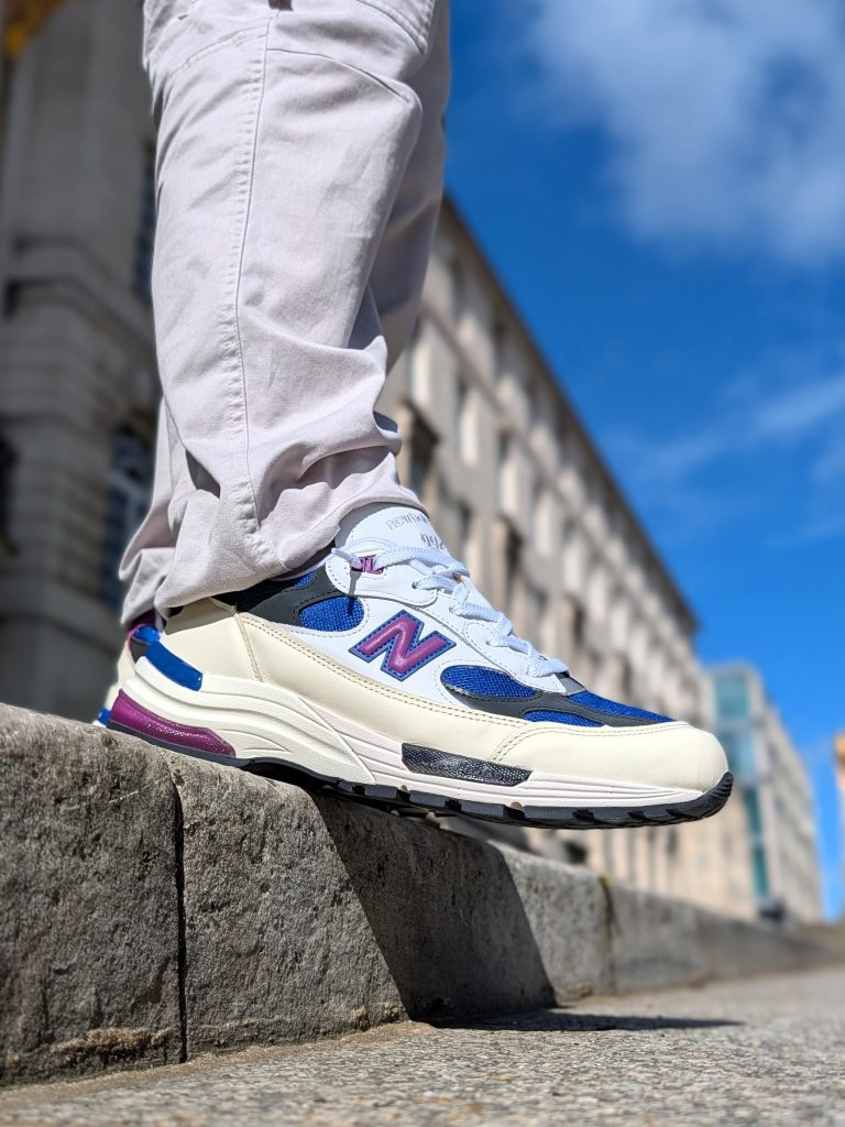 New Balance 992 White Team Royal