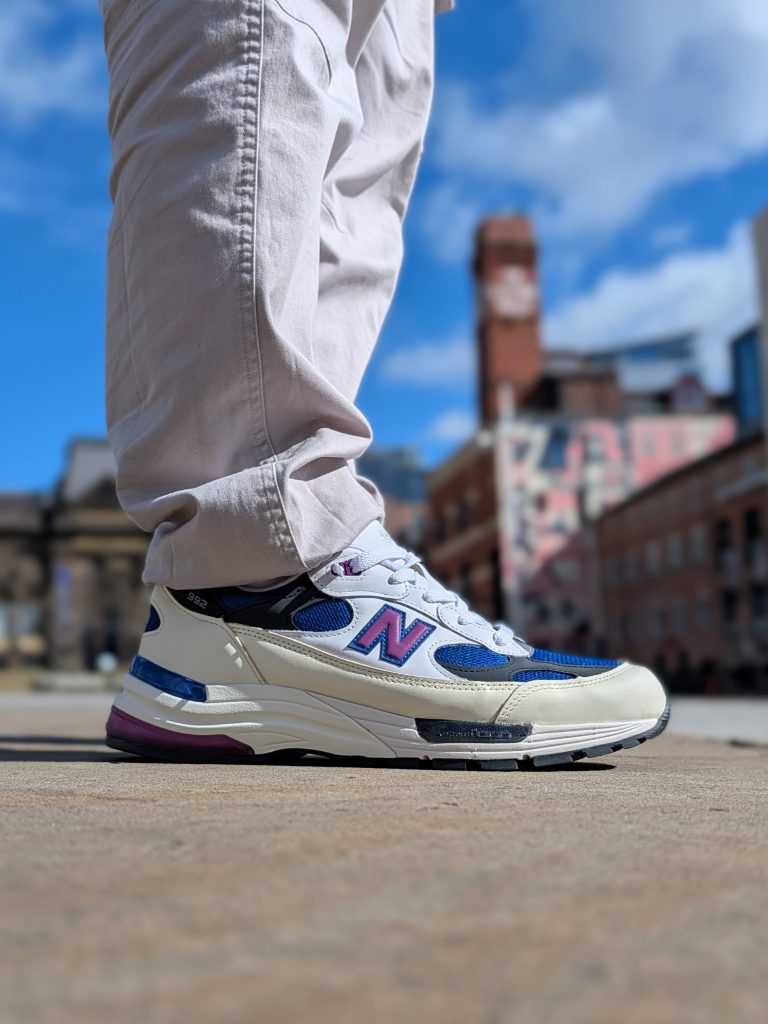 New Balance 992 White Team Royal