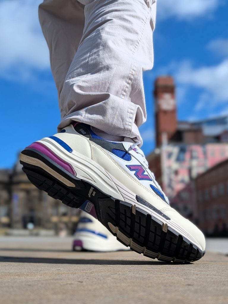 New Balance 992 White Team Royal