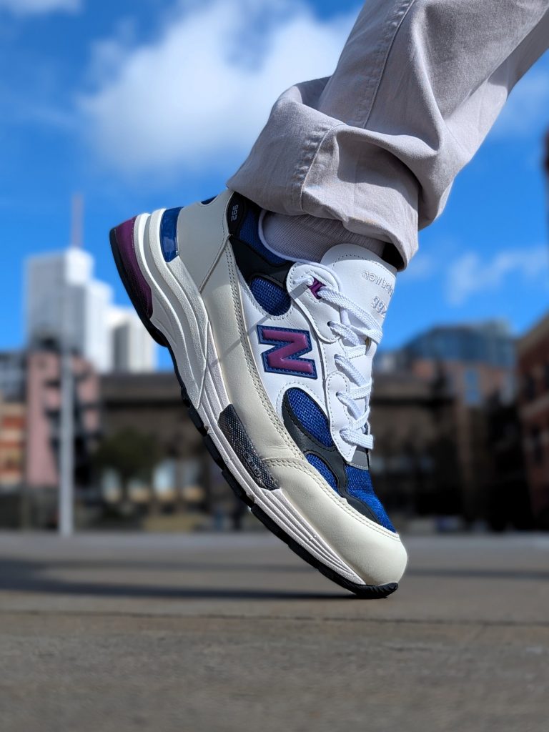 New Balance 992 White Team Royal