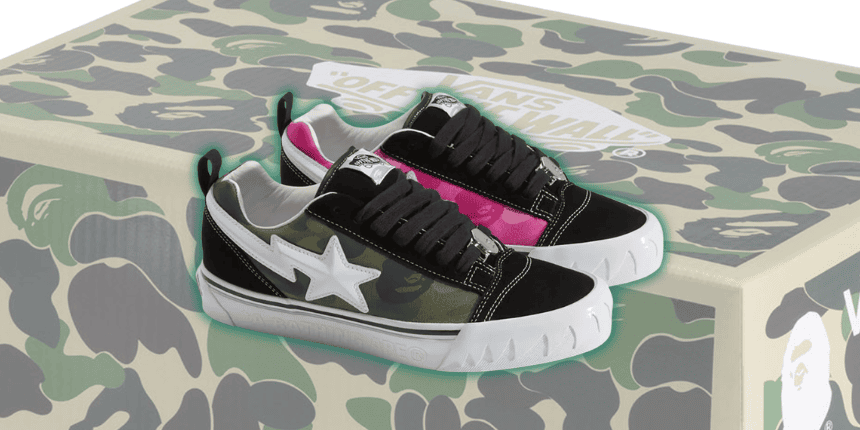 The BAPE x Vans Knu Skool Arrives at Peak 2026 Vans Hype